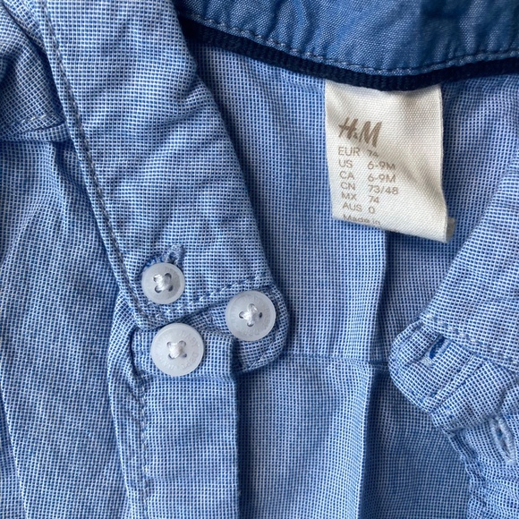 H&M dress shirt 6-9m - Picture 2 of 2
